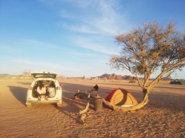 ナミビアのセスリムキャンプ